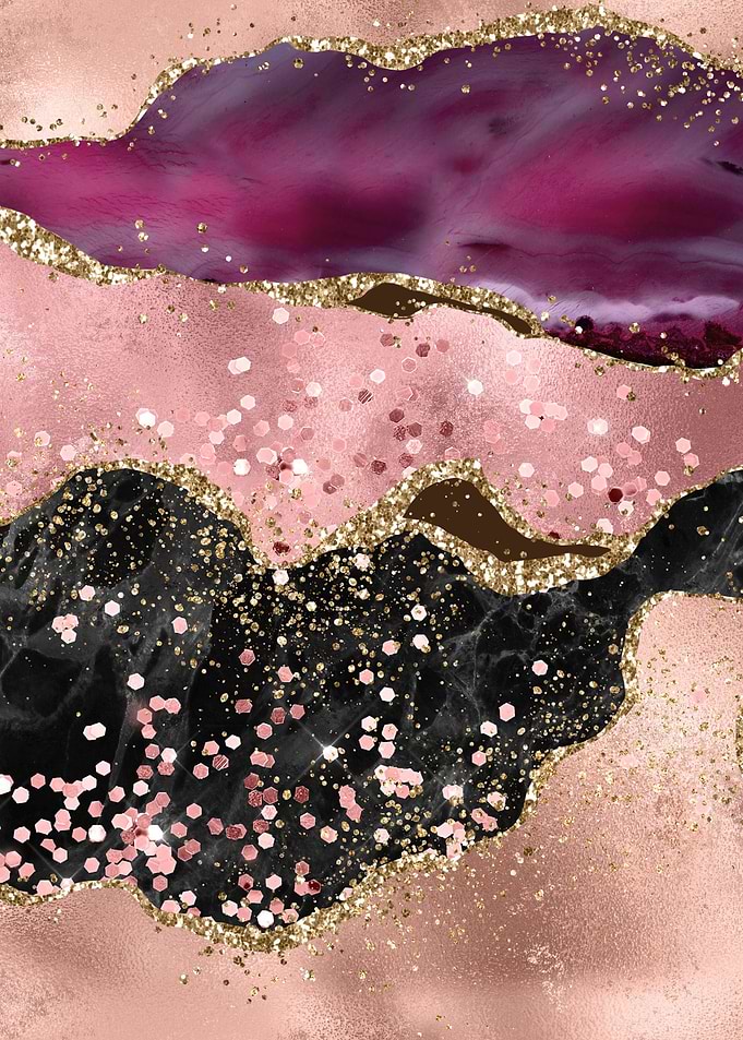 Pink Glitter Agate 02