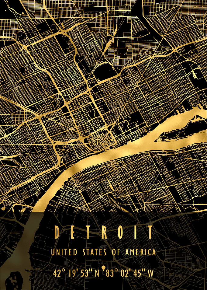 DETROIT MAP USA