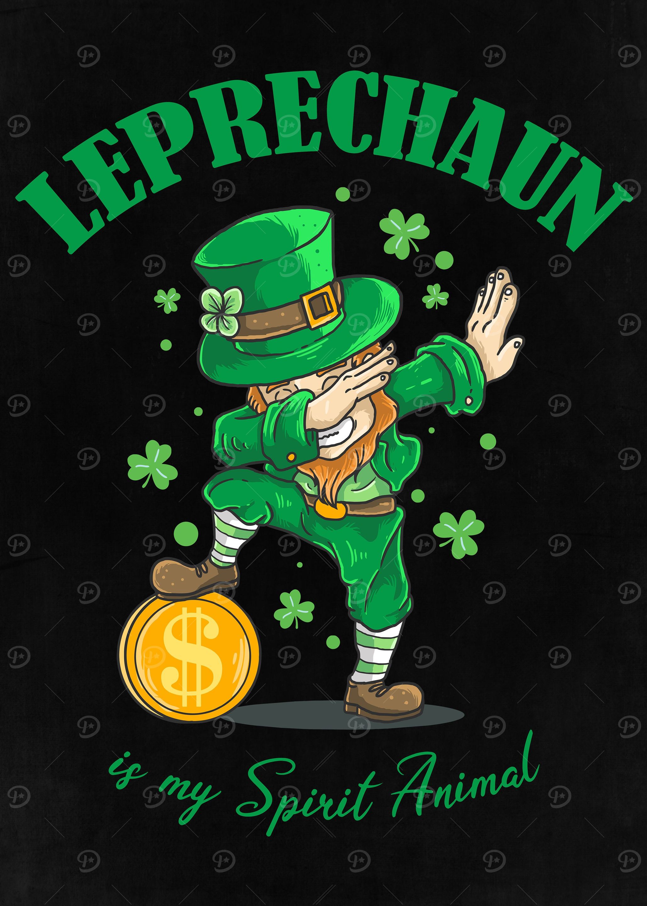 Funny Dabbing Leprechaun