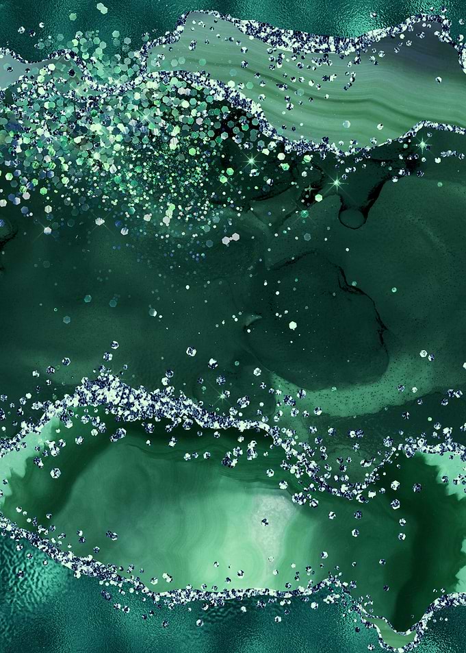 Emerald Glitter Agate 04