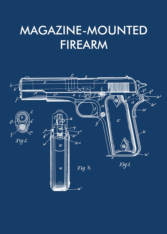 MAGAZINE FIREARM BLUEPRINT