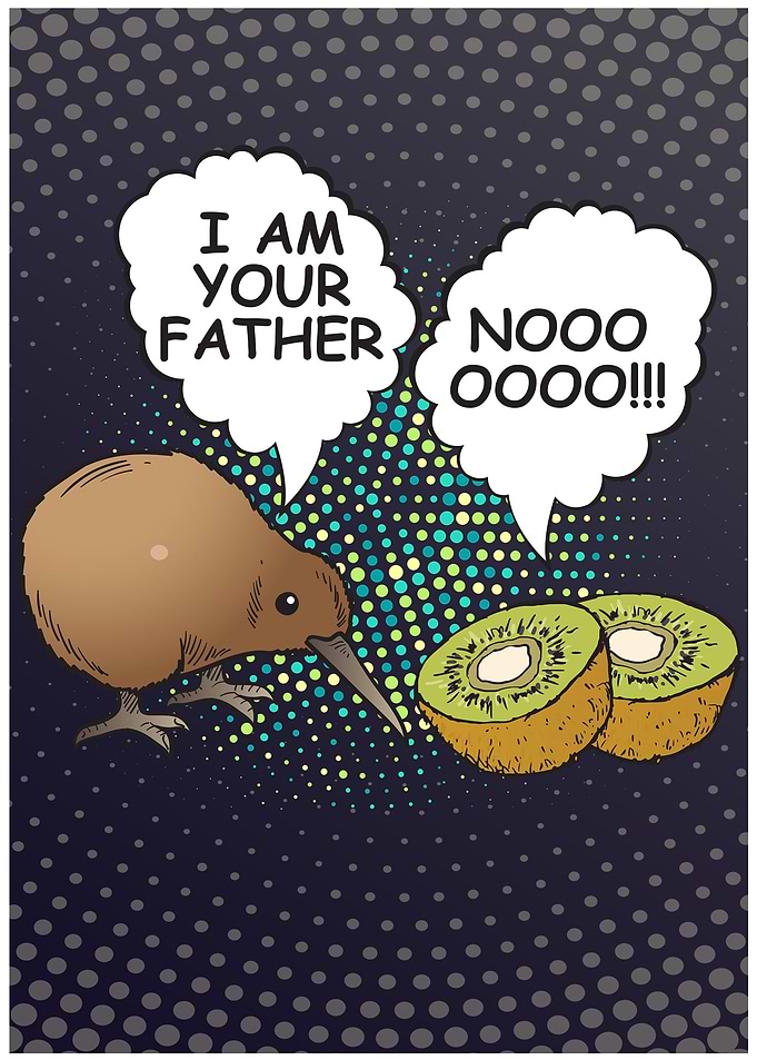 Kiwi Father Bird Fruit