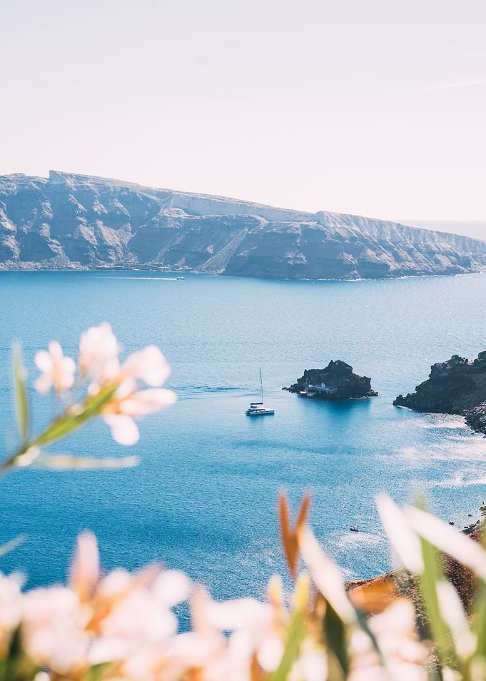 Sailboat at Santorini