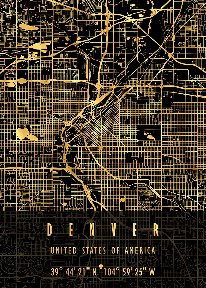 DENVER MAP USA
