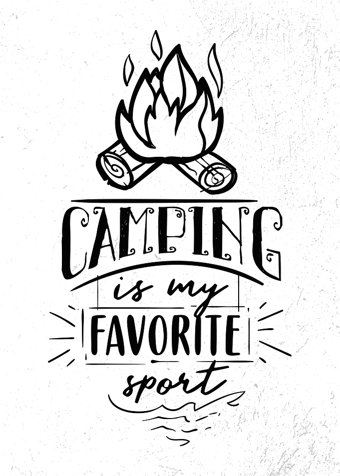 Camping Sport funny Quote