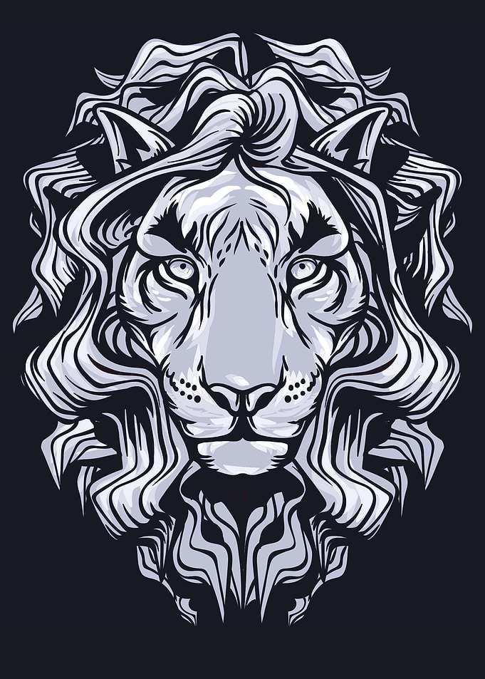 Lion Angry vector art
