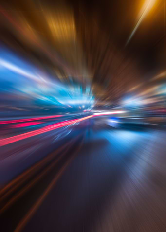 Abstract neon blur motion