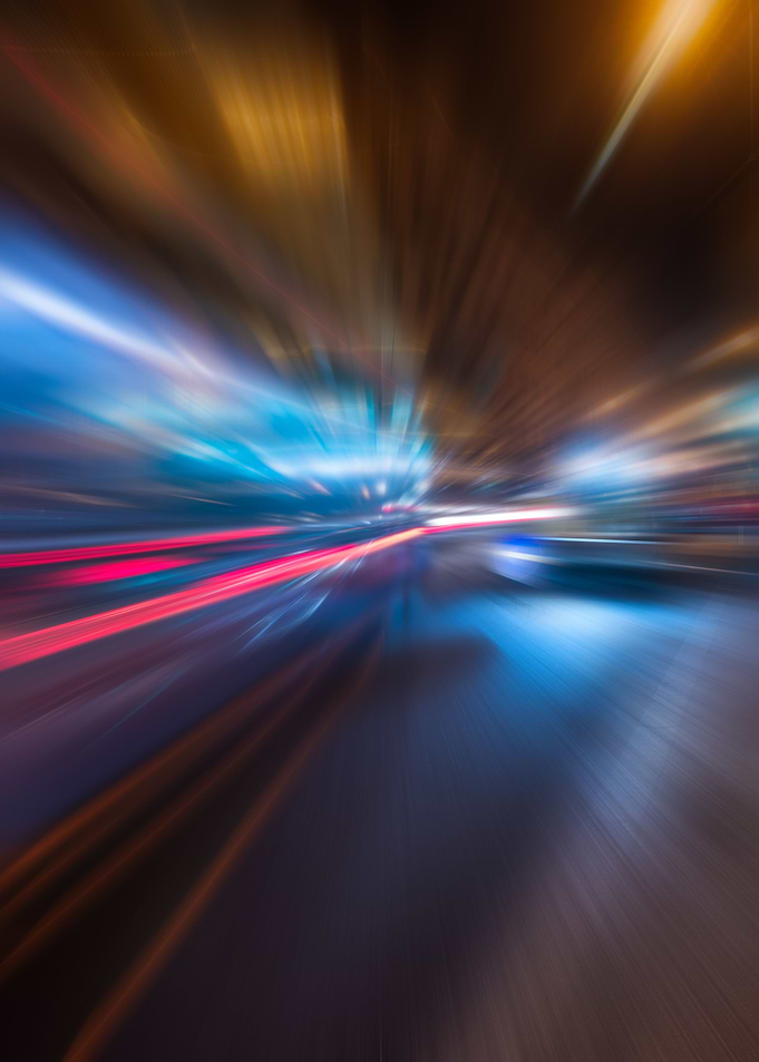 Abstract neon blur motion