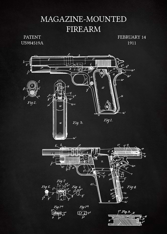 MAGAZINE FIREARM CHALK 3