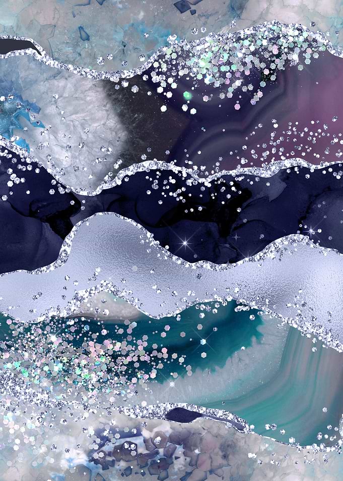 Ocean Glitter Agate 06