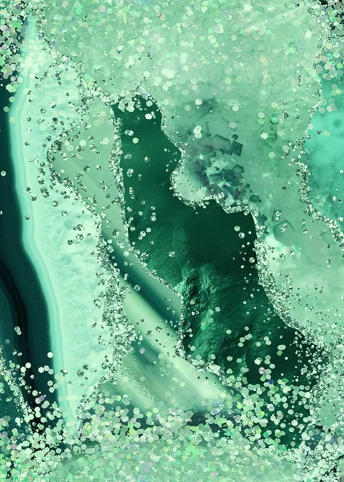 Emerald Glitter Agate 03