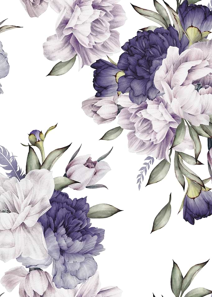 Peonies in Bloom Pattern 3