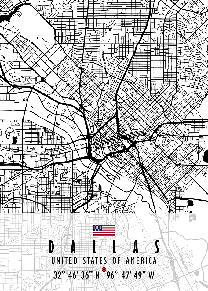 DALLAS MAP USA