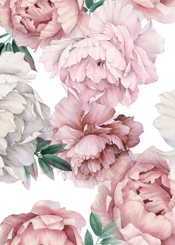 Peonies in Bloom Pattern 7