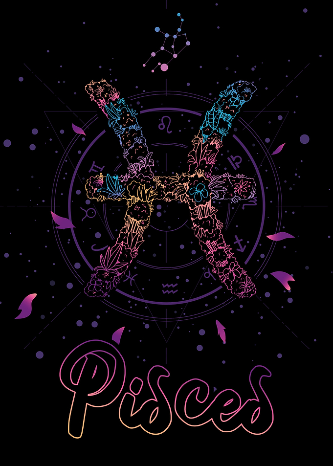 Vaporwave Zodiac Pisces