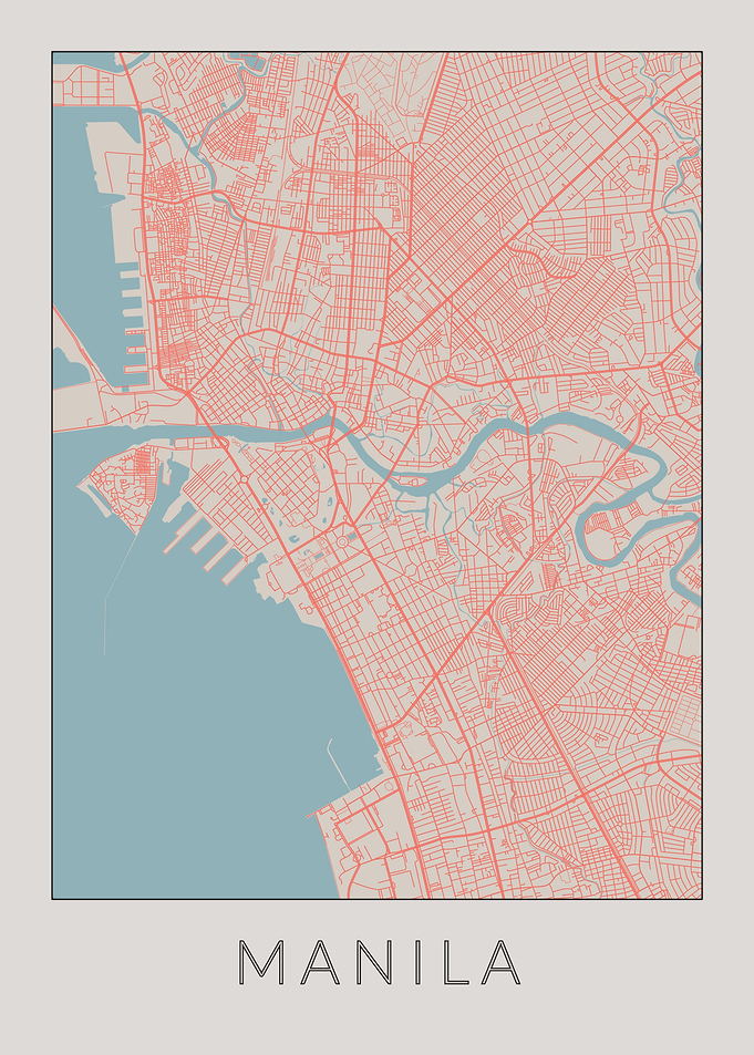 Manila Vintage Map