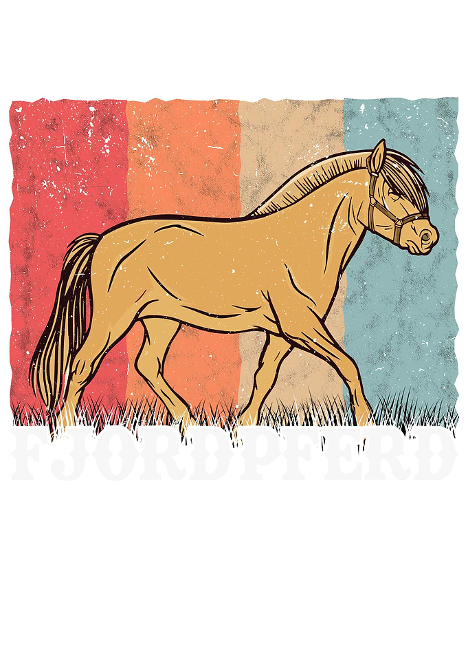 Fjord Horse Retro
