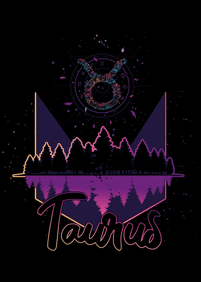 Vaporwave Zodiac Taurus