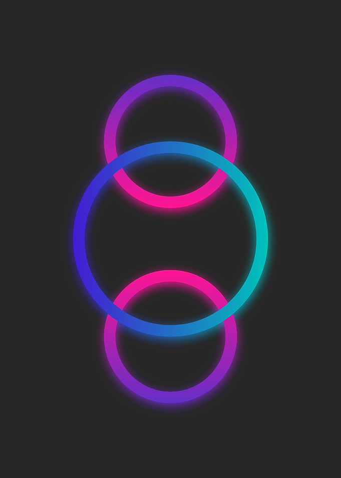 neon circles