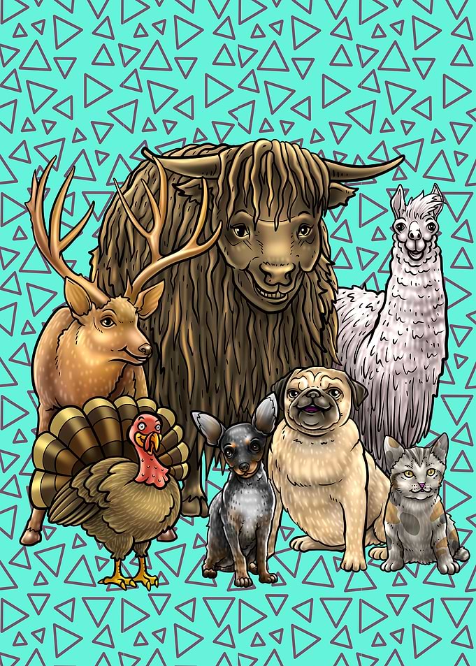 Cartoon Animal Squad