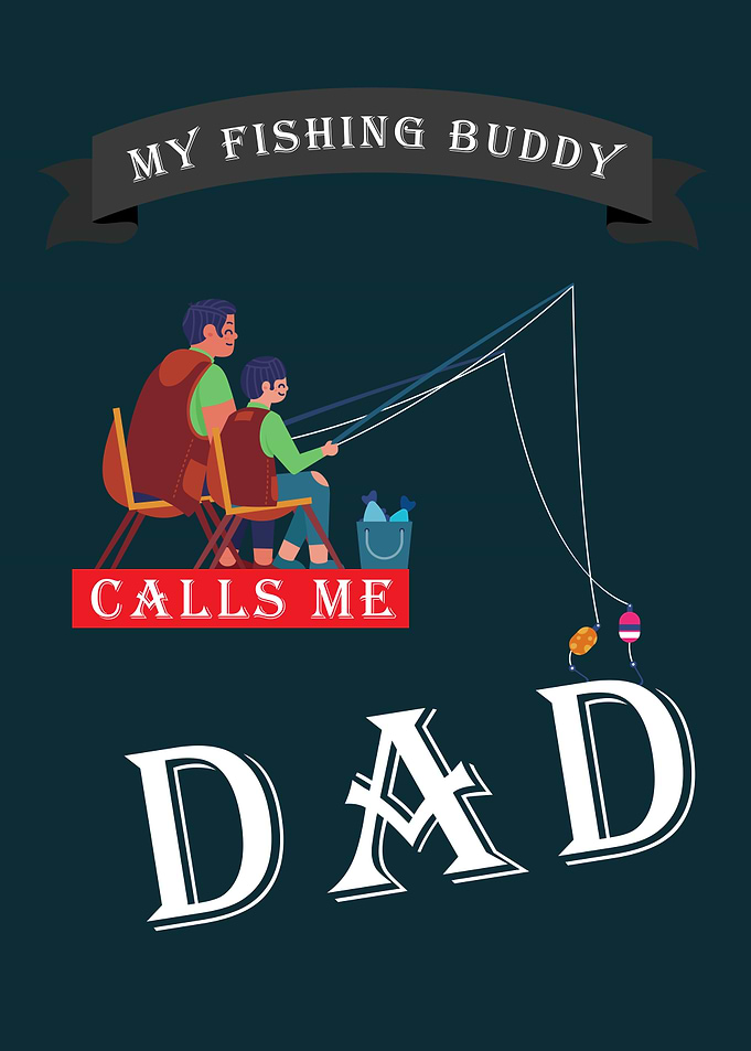 Fishing dad and son