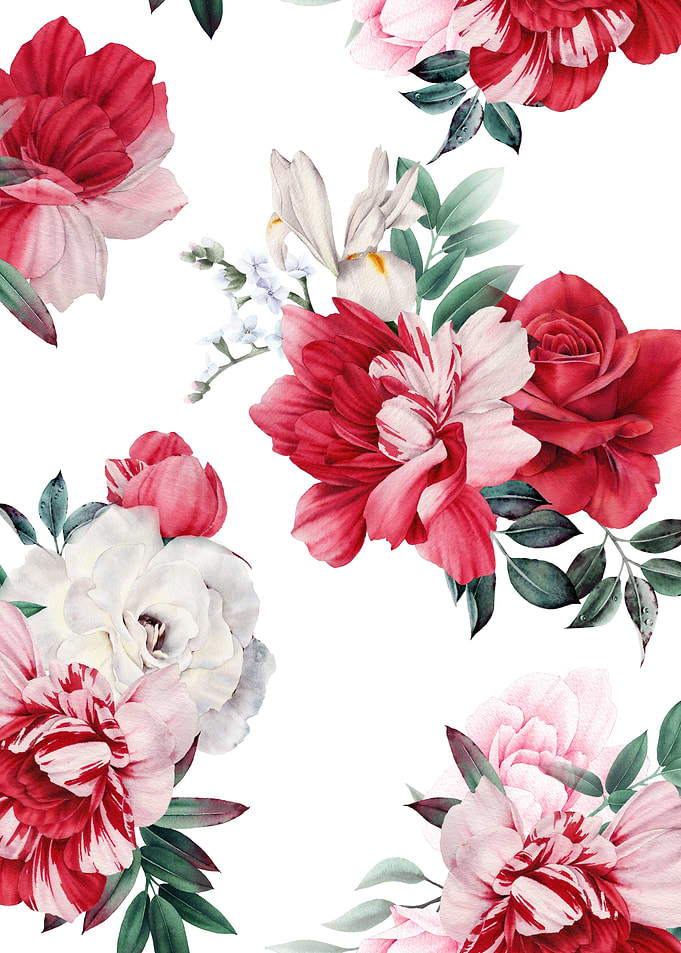 Peonies in Bloom Pattern 8