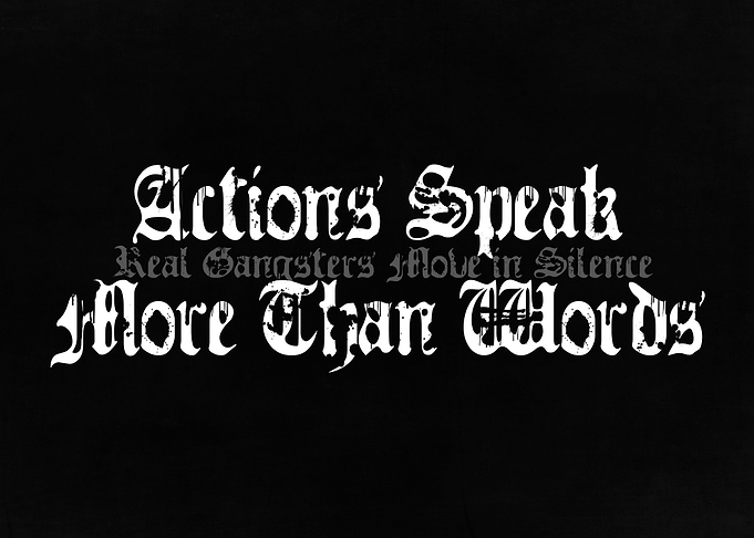 Actions Speak