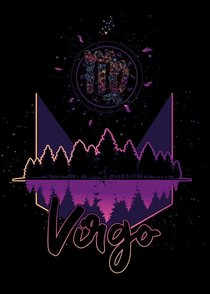 Vaporwave Zodiac Virgo