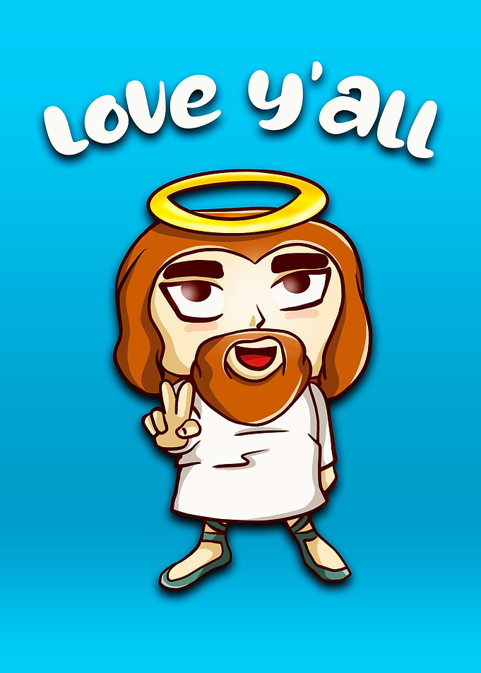 Jesus Loves You All Chibi