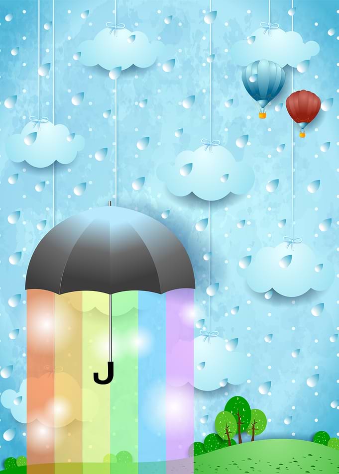 Rainbow colors