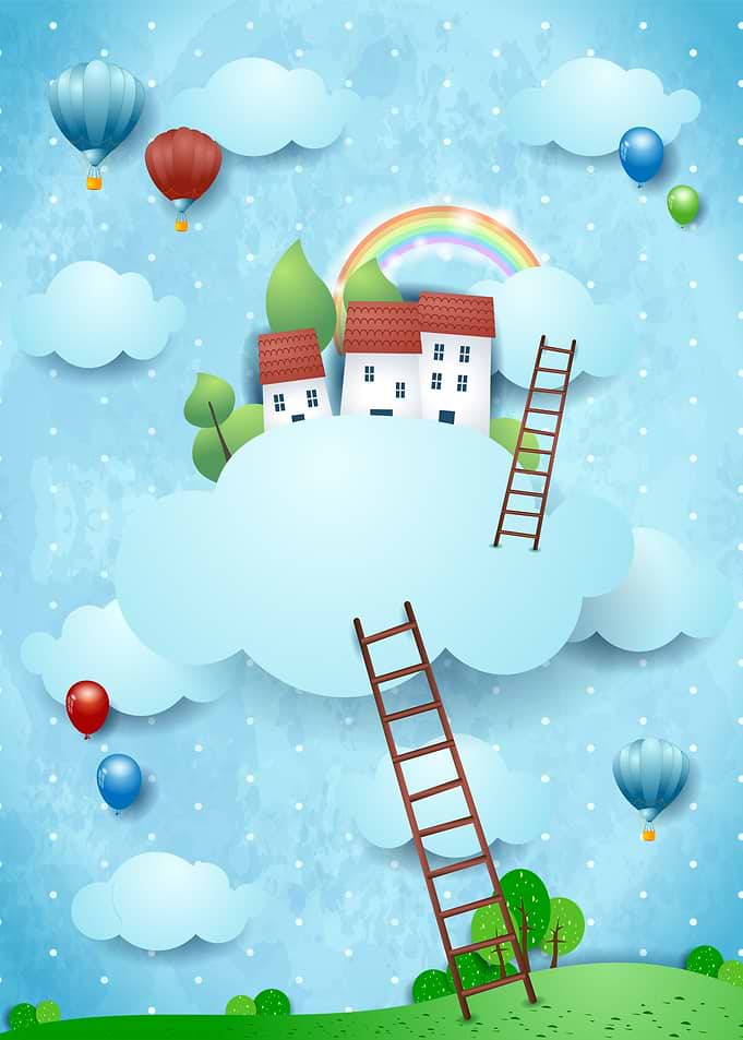 Over the clouds