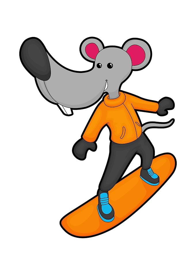 Mouse Snowboard Sports