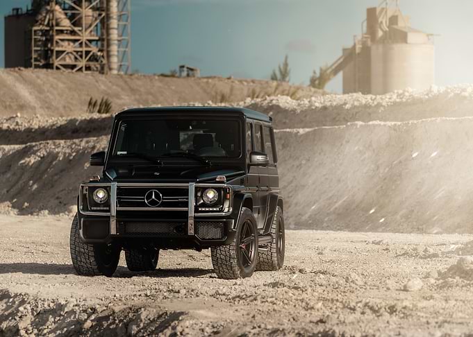 Mercedes g wagon sand mine