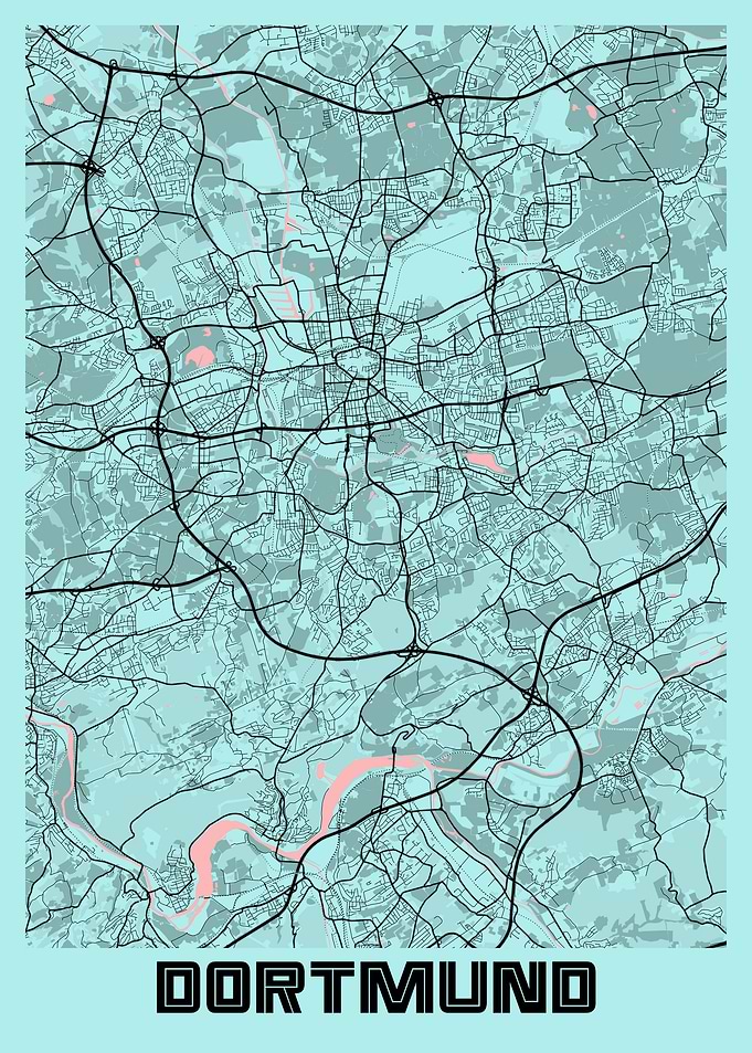 Dortmund City Map Germany