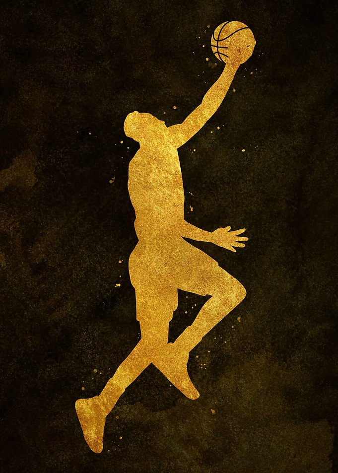 Basketball player jump