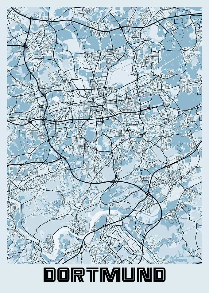 Dortmund City Map Germany