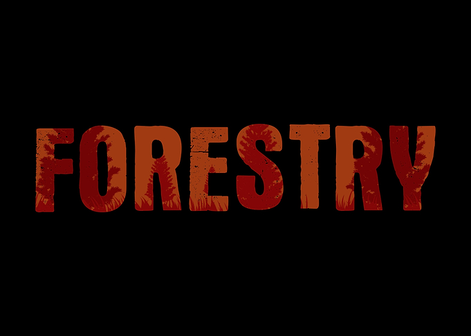 Forestry Lettering Trees