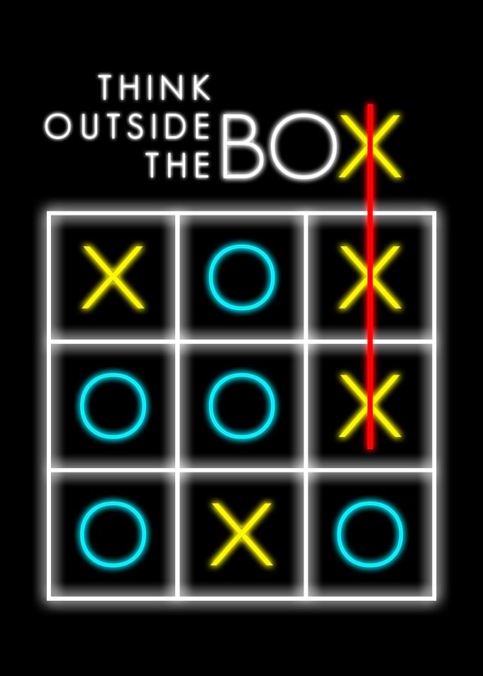 Think Outside the Box Neon