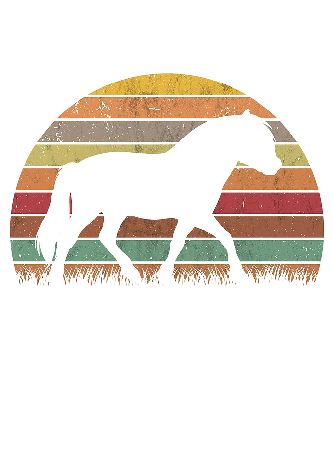 Fjord Horse Retro