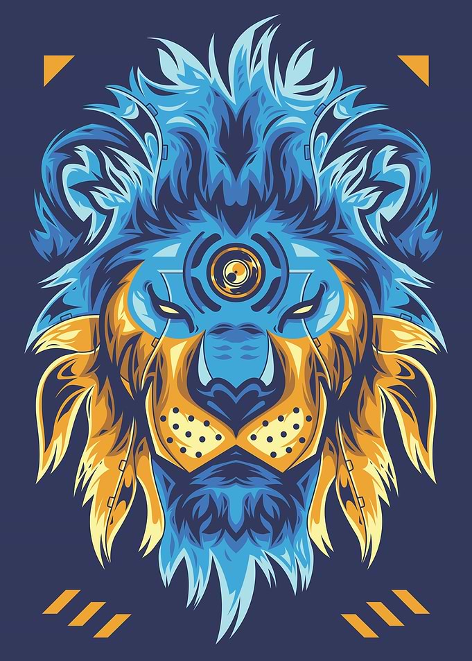 Lion Pallete Pop Art