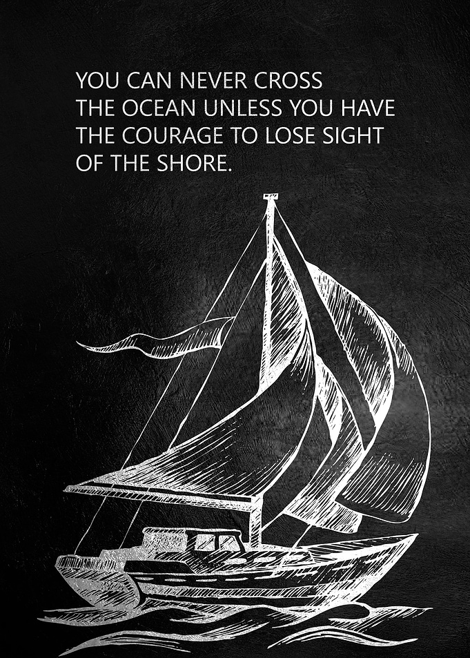 Courage to Cross the Shore
