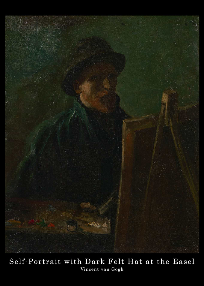 Van Gogh Dark Felt Hat