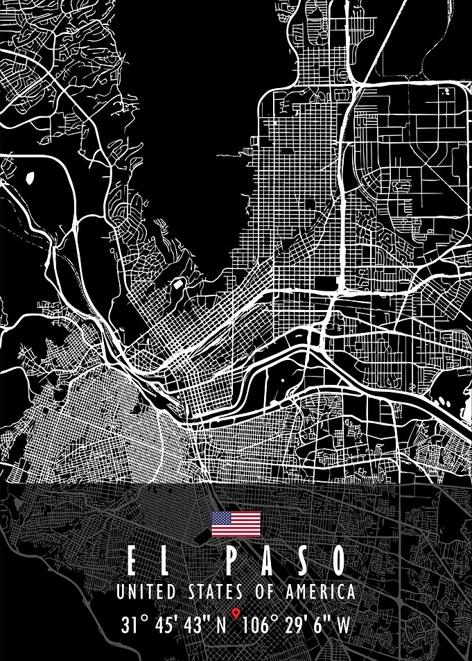 EL PASO MAP USA