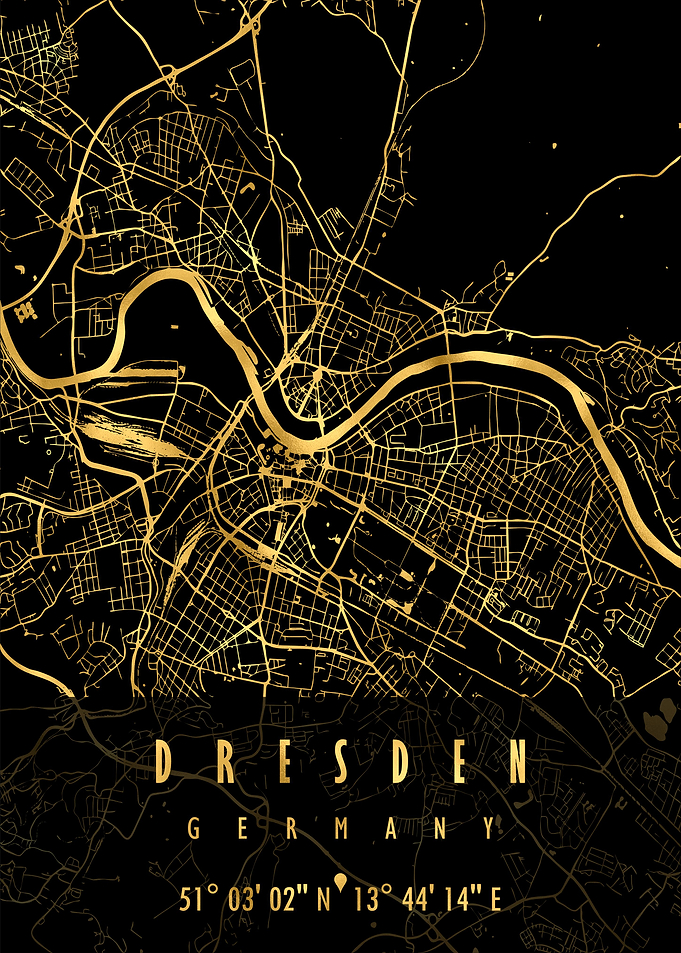 DRESDEN MAP GERMANY