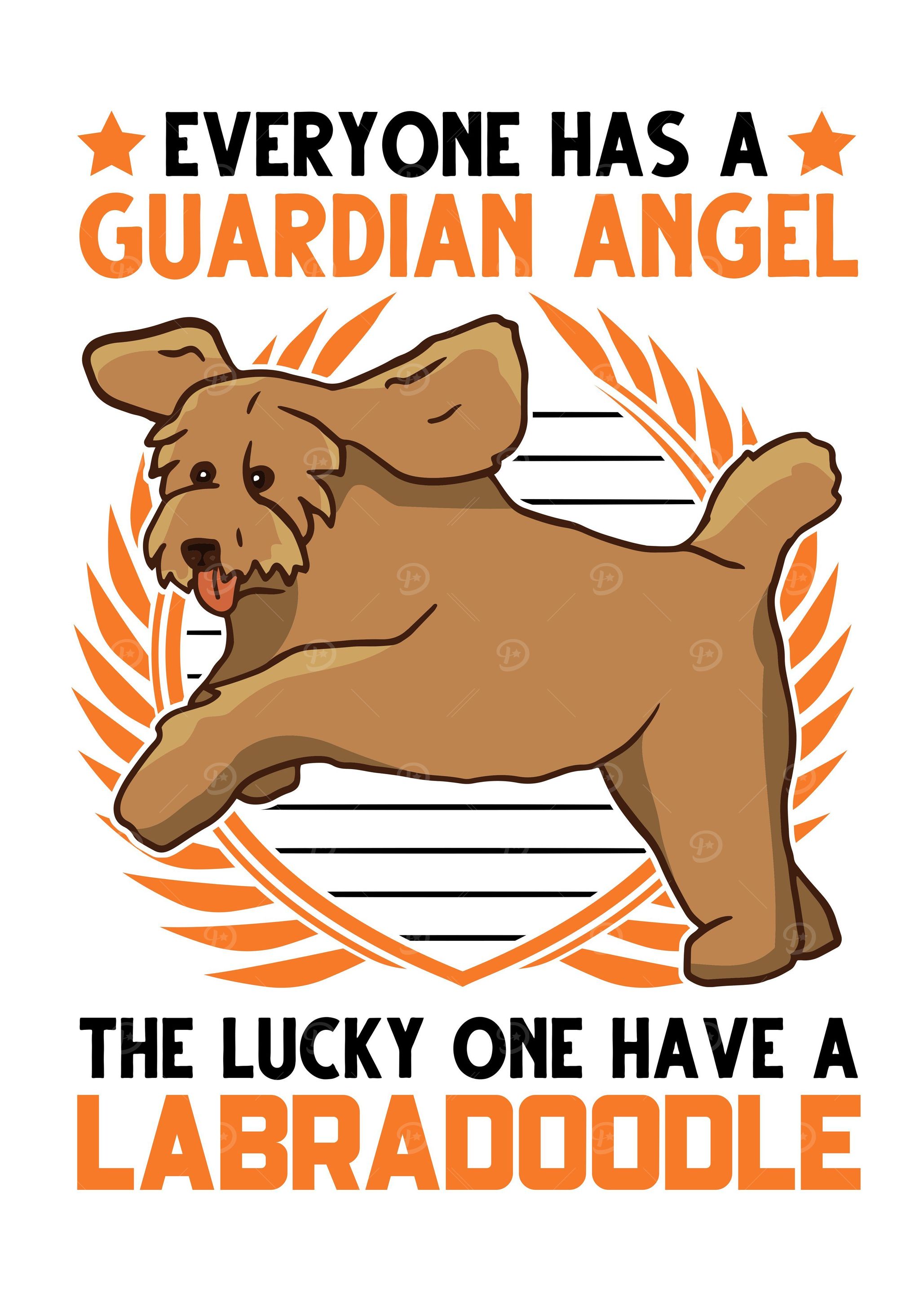 Labradoodle Guardian Angel