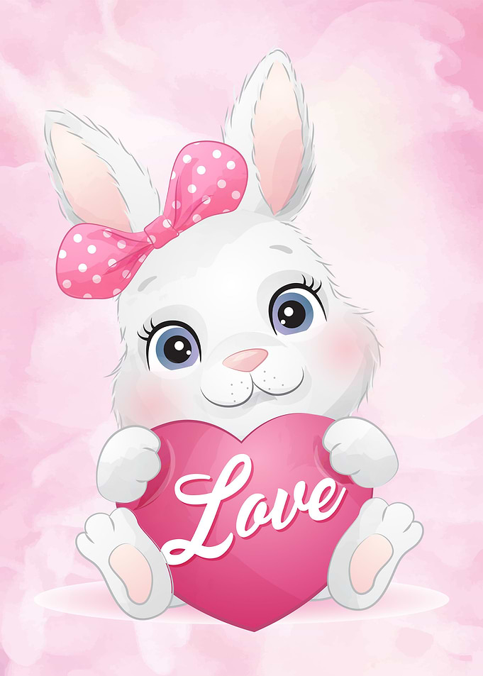 sweet cute bunny Girl