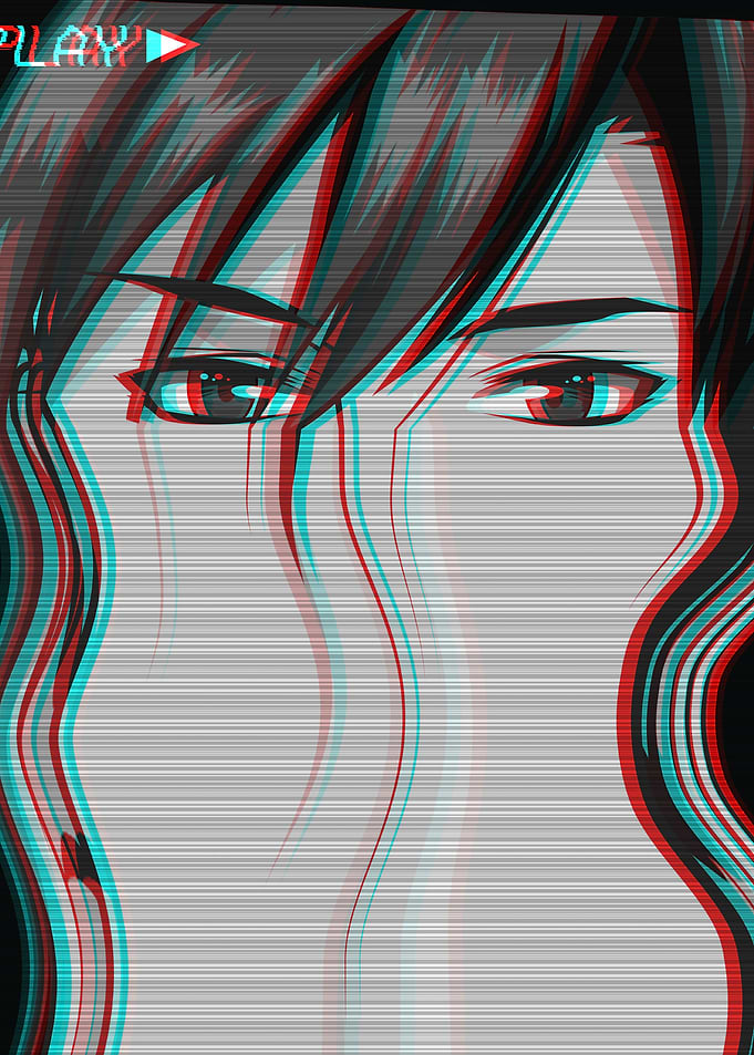 Sad Anime Boy Vaporwave