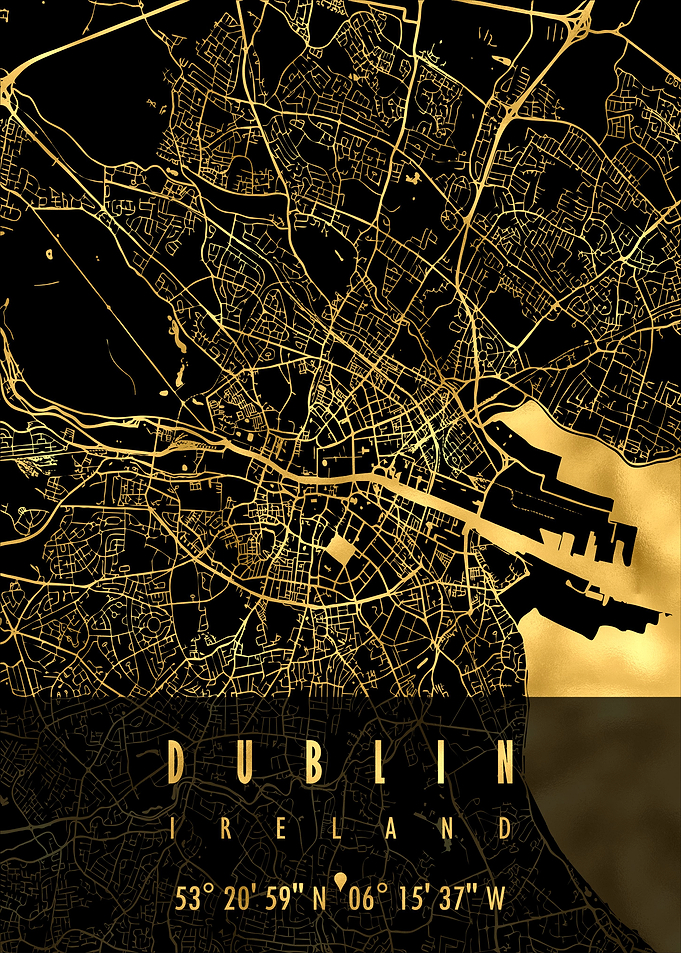 DUBLIN MAP IRELAND