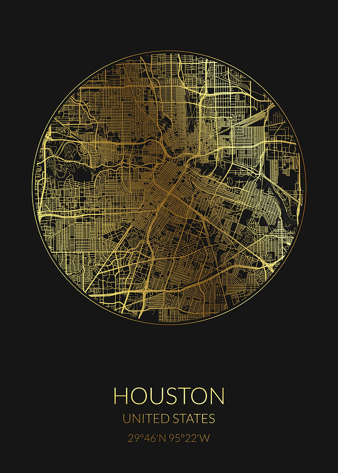 Houston Black Gold Map