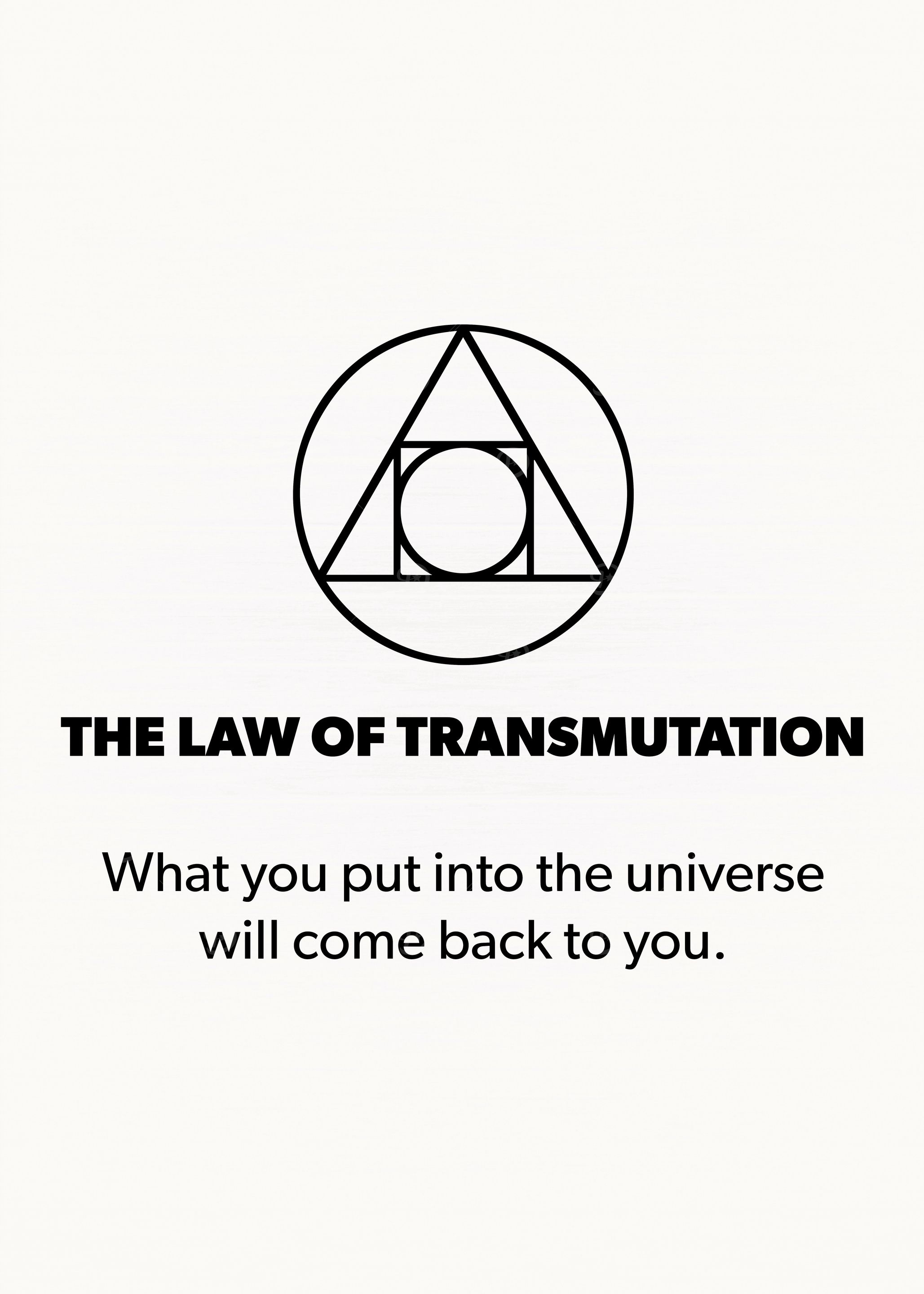 Law of Transmutation